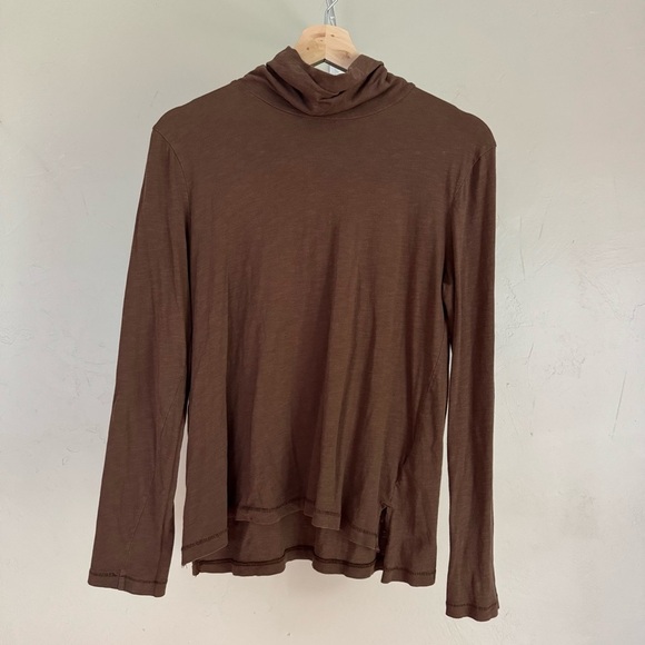 Madewell Whisper Cotton Turtleneck Long Sleeve Tee - Picture 1 of 5